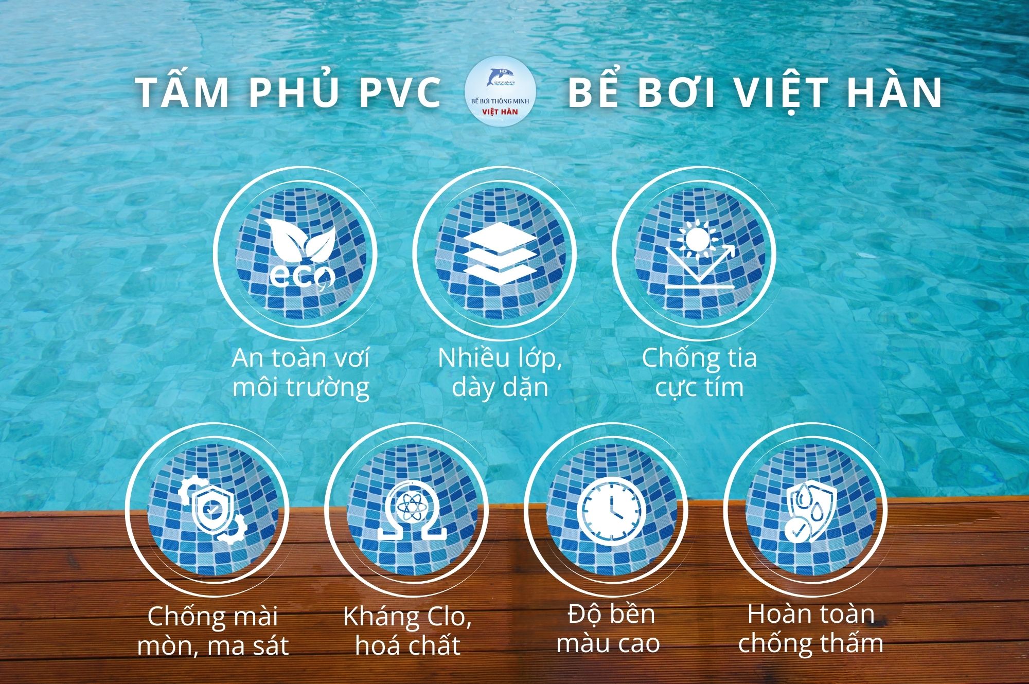 Tấm Phủ PVC Cho Bể Bơi – Giải Pháp Bền Đẹp, Chuẩn Resort, Tiết Kiệm