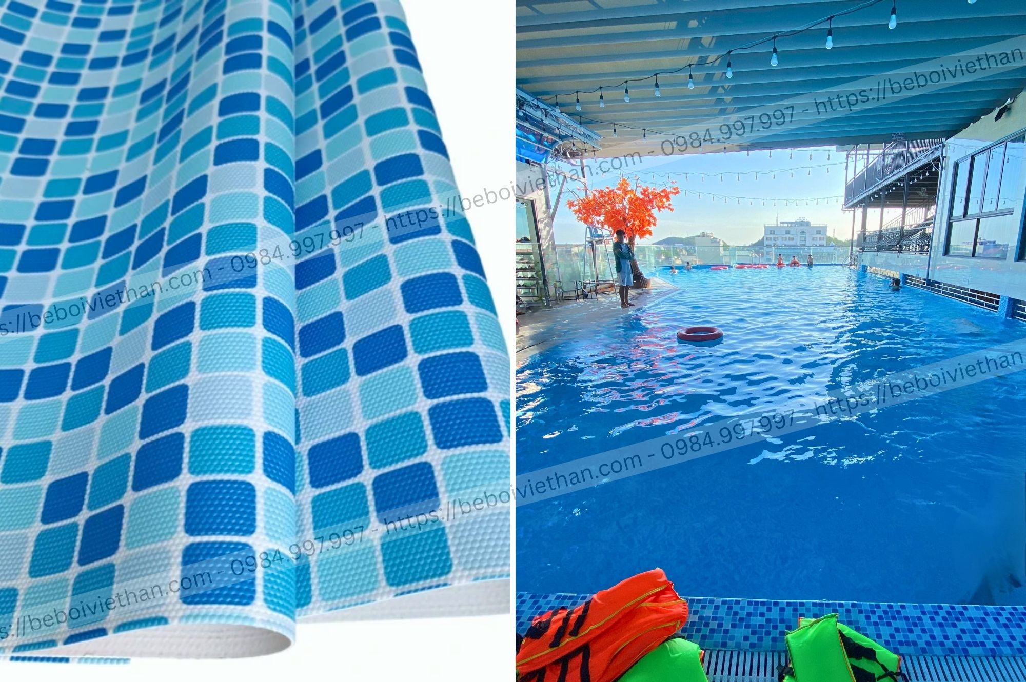 Thi Công Bể Bơi Dán Bạt PVC – Giải Pháp Đẹp, Nhanh, Tiết Kiệm Từ Việt Hàn