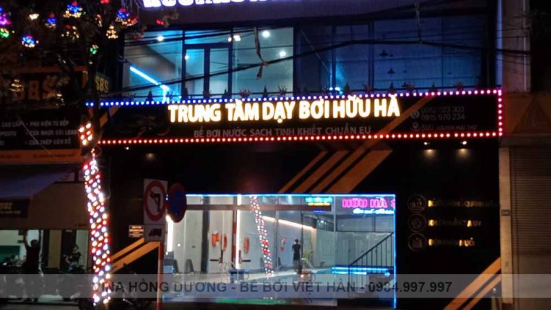Thi công Bể nước nóng Trung tâm dạy bơi Hữu Hà, Đà Nẵng